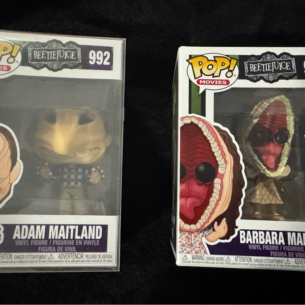 Funko Pop! Beetlejuice Adam Maitland and Barbara Maitland Figures